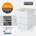 Smart Trash Can With Lid For Bedroom And Living Room Kitchen Storage Box Trash Can Induction Small Car Box Automatic Smart Dustbin Smart Trash Bin | GoMartUp.Com - Image 6