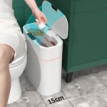 Smart Trash Can With Lid For Bedroom And Living Room Kitchen Storage Box Trash Can Induction Small Car Box Automatic Smart Dustbin Smart Trash Bin | GoMartUp.Com